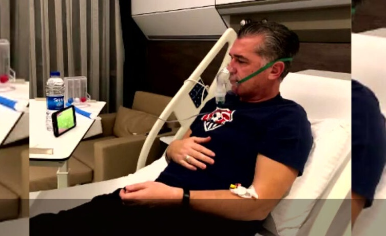 Me maskë oksigjeni për shkak të Covid, Gega shijon fitoren e Kukësit nga spitali në Turqi