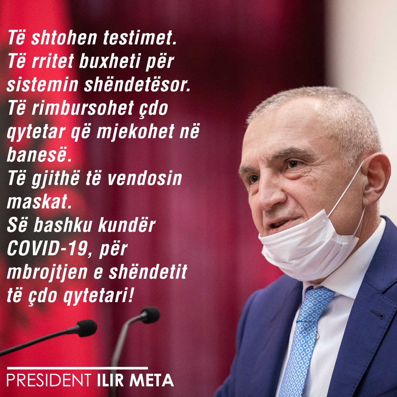 Meta këmbëngul: Të shtohen testimet, të rimbursohet çdo qytetar që mjekohet në banesë