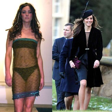 Si ia mori mendjen Kate Middleton princit William me fustanin transparent (FOTO)