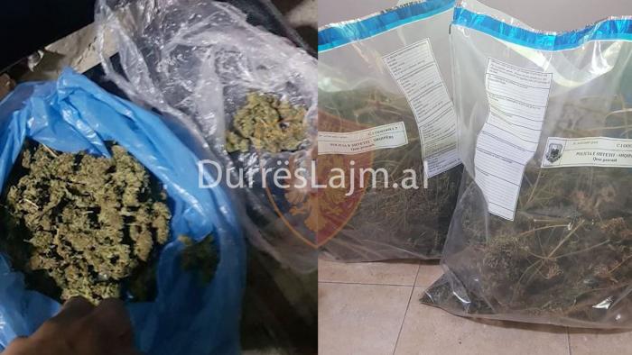 Durrës, po lëvizte me 3 kg kanabis në “Benz”, arrestohet i riu me precedent kriminal