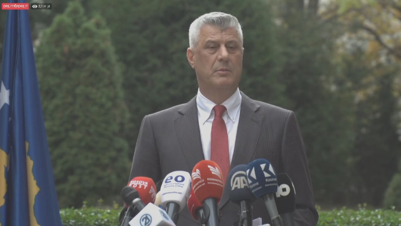 Thirret në Hagë, Thaçi jep dorëheqjen si President i Kosovës