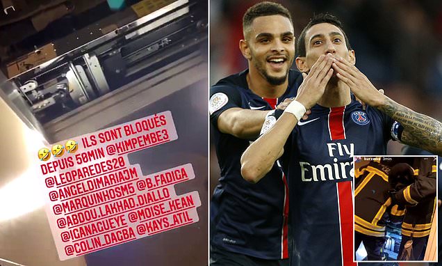 Incidenti i pazakontë, 10 lojtarë të PSG-së bllokohen 50 minuta në ashensor