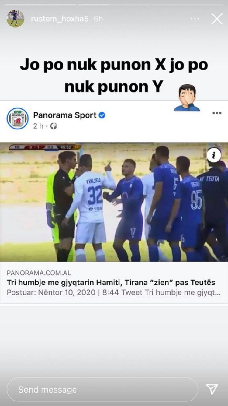 “Jo po nuk punon X”, Rustem Hoxha tallet me justifikimet e Tiranës pas humbjes ndaj Teutës