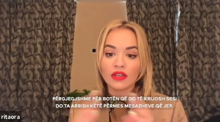 Rita Ora në bashkëbisedim live me Veliaj: Kur ne shqiptarët bashkëpunojmë, bëjmë gjëra të mrekullueshme