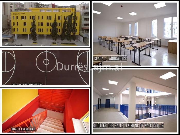 Përfundon rindërtimi i shkollës së parë në Durrës, u dëmtua nga tërmeti (VIDEO+FOTO)