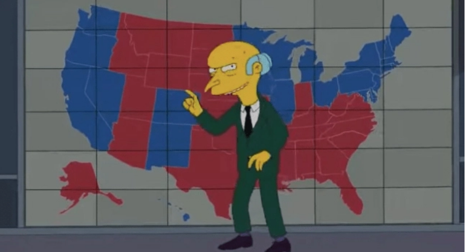 Simpsons kanë zbuluar “parashikimin” e saktë elektoral të zgjedhjeve sot në Amerikë, 8 vite më parë