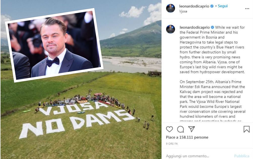 Leonardo DiCaprio poston sërish foto të Vjosës: Lajme shumë të mira nga Shqipëria…