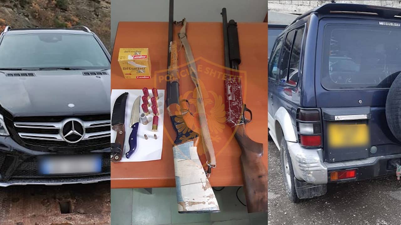 Sekuestrohen drogë, armë e makina, 5 persona në pranga