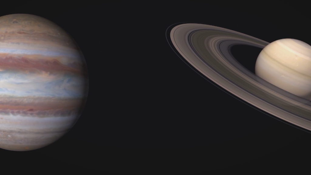 Ylli i Krishtlindjes, Jupiteri dhe Saturni “bashkohen” me njëri-tjetrin