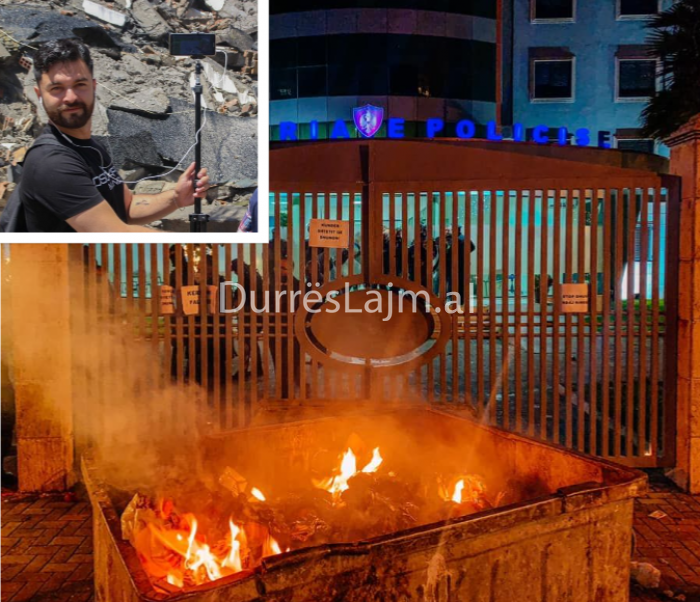 Po transmetonte live kur goditi kalimtarin e rastësishëm në Durrës, polici dhunon edhe gazetarin