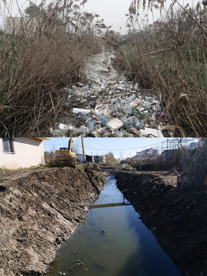 Pastrohet tërësisht kanali i ujërave të larta në Porto-Romano, Bashkia: Të shmangim situatat emergjente