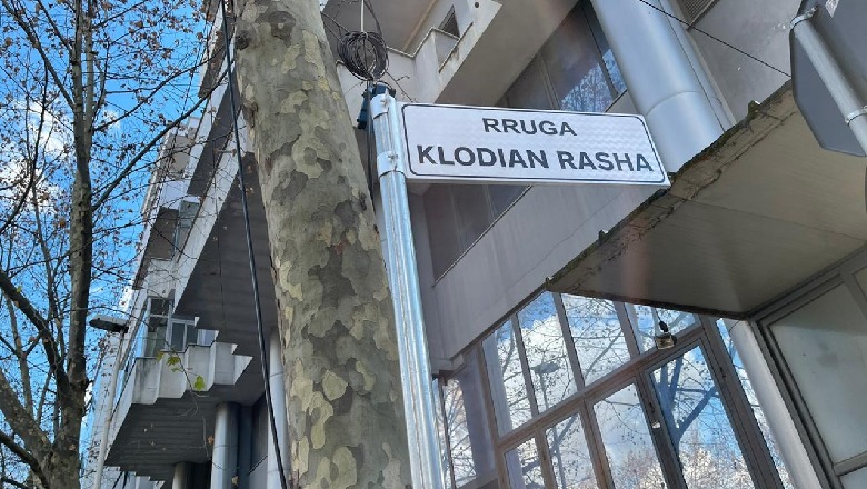 Rruga pranë shtëpisë së Klodjan Rashës merr emrin e 25-vjeçarit të ndjerë