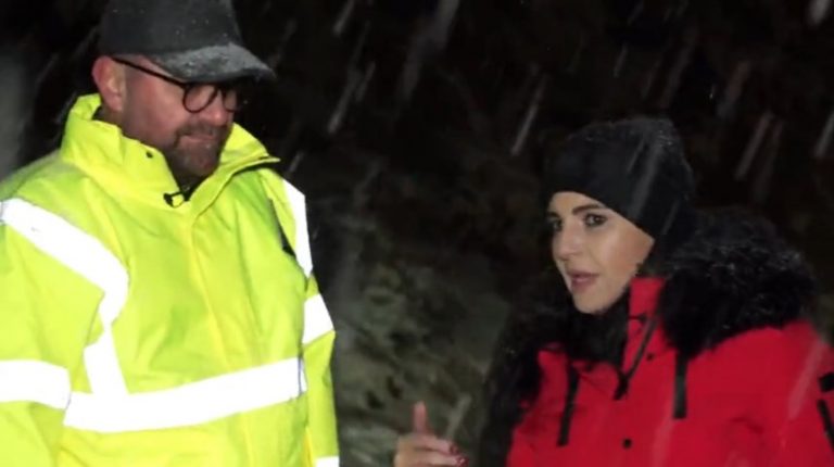 Reshjet e borës, Balluku inspekton Qafë Plloçën: Të gjitha rrjetet rrugore të jenë funksionale