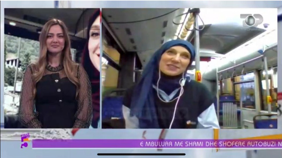 Habiti italianët, flet shqiptarja me shami që punon shofere autobusi në Itali