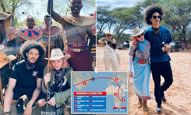 Madonna thyen rregullat antiCovid, udhëton me të dashurin 26-vjeçar dhe fëmijët në 5 shtete