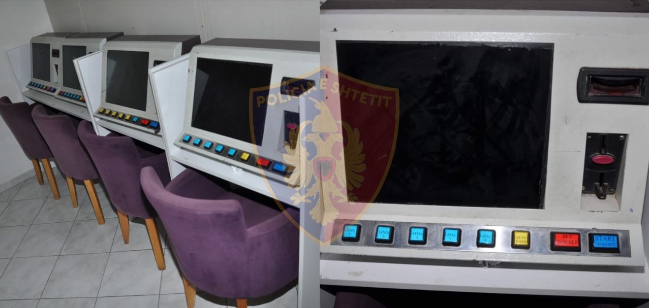 Operacion kundër lojërave të fatit, prangoset pronari i një lokali, sekuestrohen makineritë