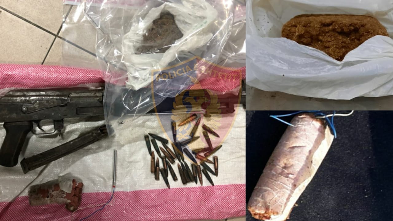 Armë, drogë dhe lëndë plasëse gati për t’i shitur, arrestohet 25-vjeçari nga Shijaku