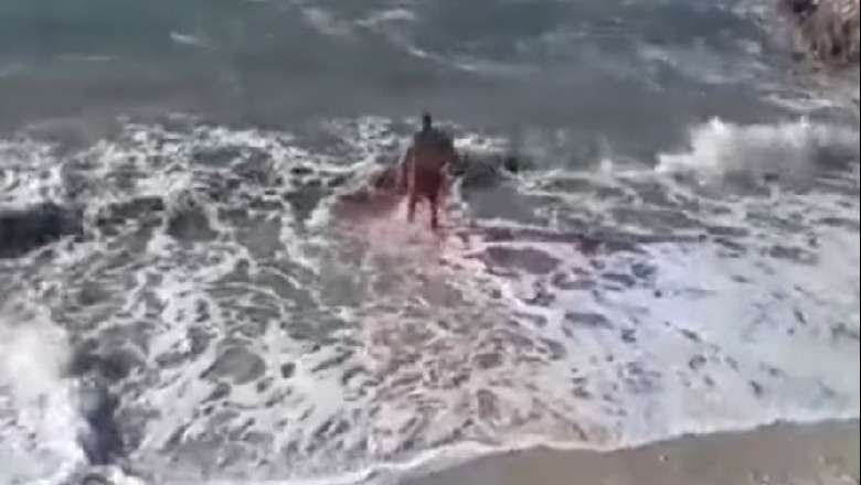 Sfidon acarin/ I riu futet në det të lahet e i thur vargje (VIDEO)
