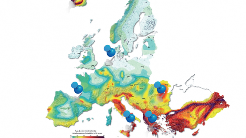 Studiuesit e BE publikojnë hartën, vendet më të rrezikuara nga tërmetet në Europë