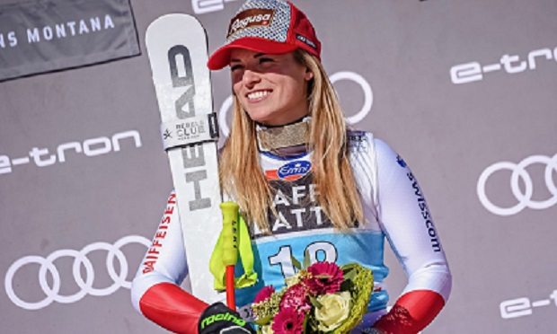 E pandalshme bashkëshortja e Valon Behramit, e para në disiplinën e lëshimit me ski