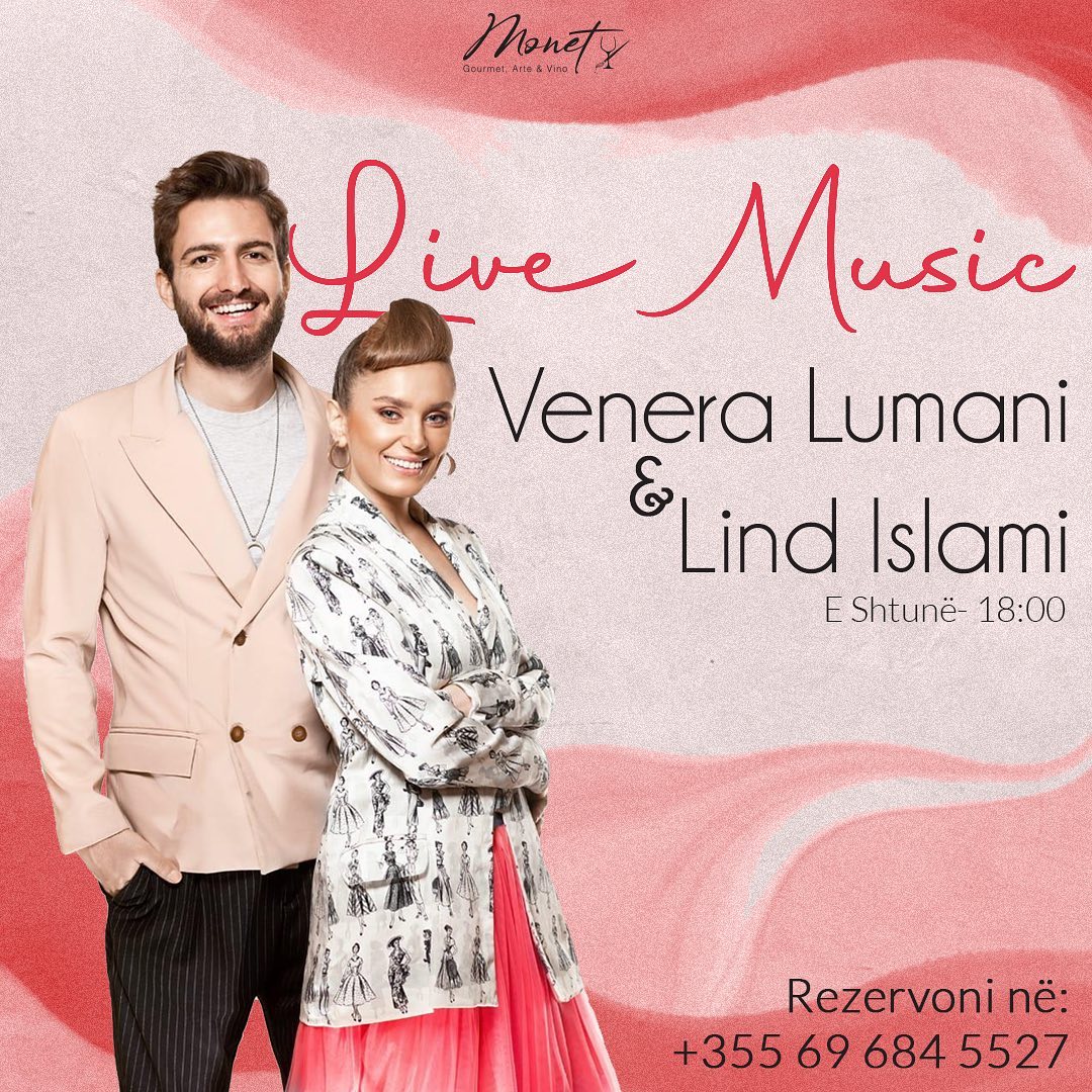 Një e shtunë ndryshe në Monet_restorant, me muzikë live nga Venera & Lindi