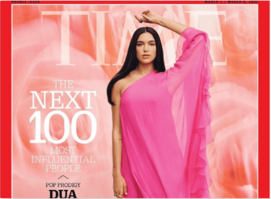 Dua Lipa në kopertinën e revistës prestigjioze “Time”