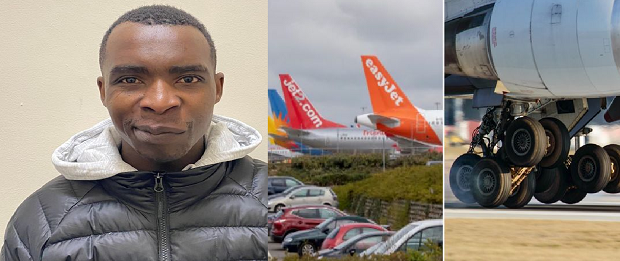 I fshehur në rrotat e avionit i riu  mbërrin në Britani, shoku bie për vdekje në pistë