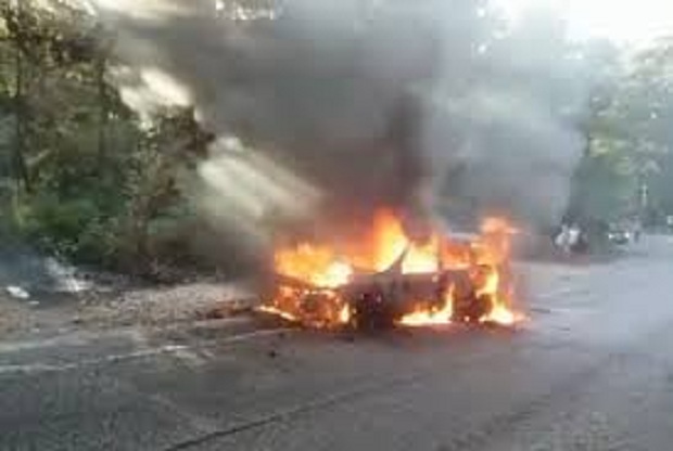 Digjet makina në ecje e sipër, çfarë ndodhi me shoferin