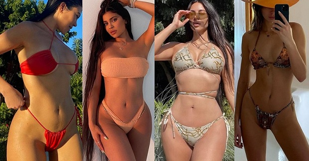 Kim Kardashian merr motrat dhe “arratiset” për në Karaibe (FOTO)