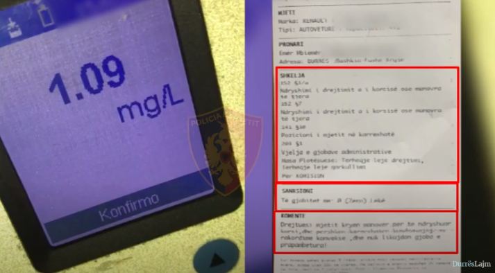 Durrës, përfundojnë në pranga bashkëshorti dhunues dhe dy shoferë të dehur