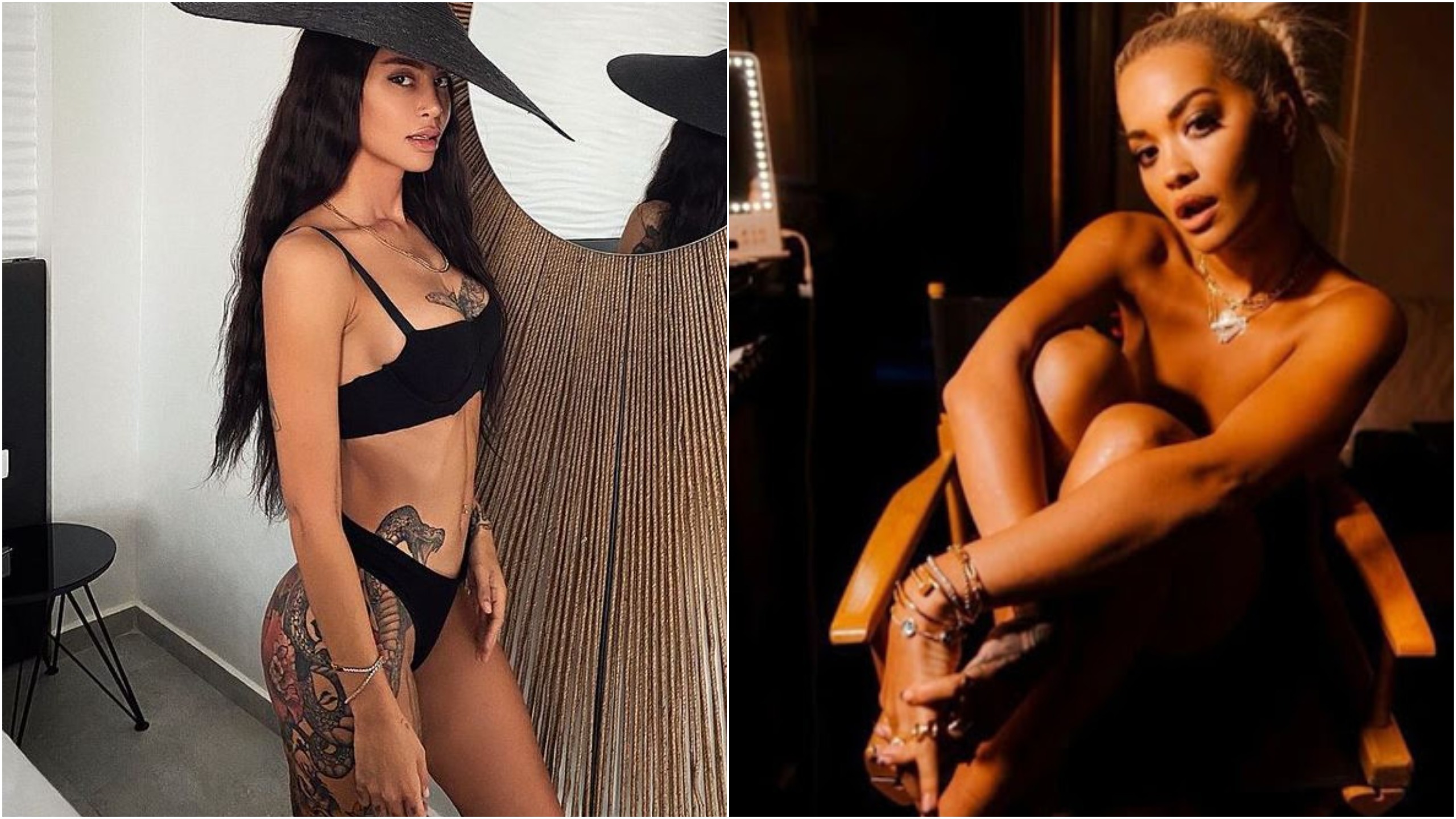 “Wow çfarë trupi”, Dafina Zeqiri pozon me të brendshme dhe lë me gojë hapur Rita Orën