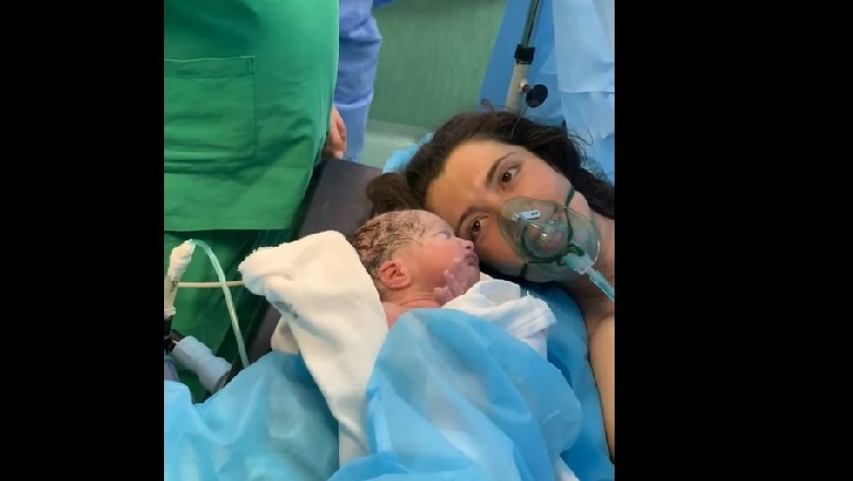 19-vjeçarja me Covid sjell në jetë foshnjën tek “Shefqet Ndroqi” (VIDEO)