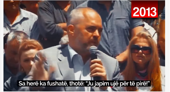 Basha nxjerr video të Ramës: Në 2013 tha “do iki nëse s’mbaj premtimet”, sot premton ujë 24 orë