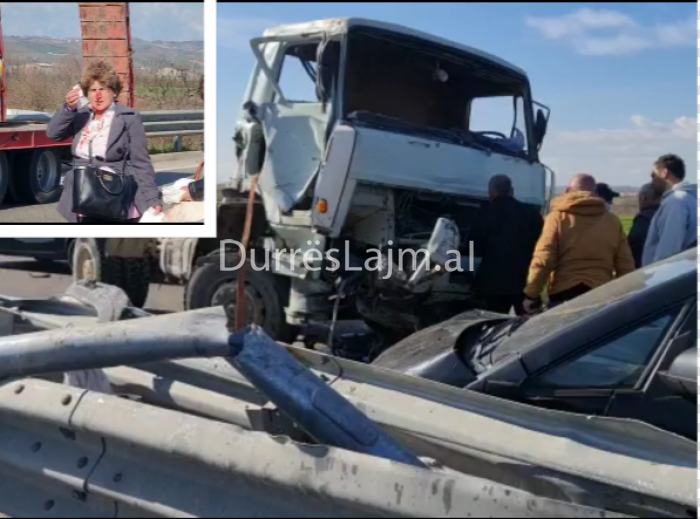 Kamioni përplaset më makinën, plagosen dy persona (FOTO+VIDEO)