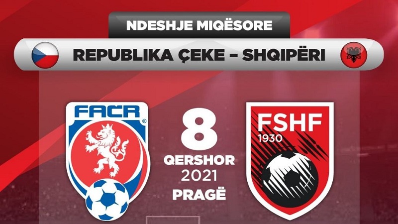 Kombëtarja shqiptare luan miqësore me Republikën Çeke më 8 Qershor