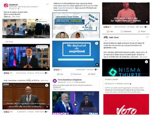Partitë politike shpenzuan 299 mijë USD gjatë fushatës për reklama në Facebook