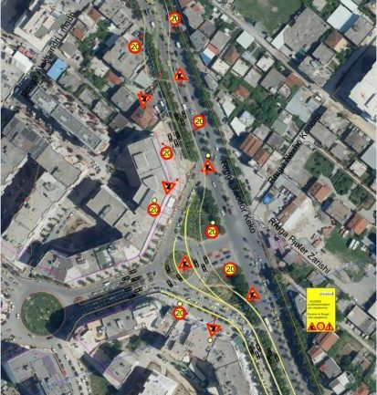 Punimet në Unazën e Re, ARRSH: Ndryshon qarkullimi i automjeteve tek një nga rrethrrotullimet tek “Astiri”