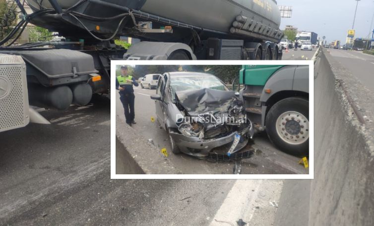 Aksidenti në hyrje të Durrësit, policia: Humb jetën pasagjerja e njërit mjet