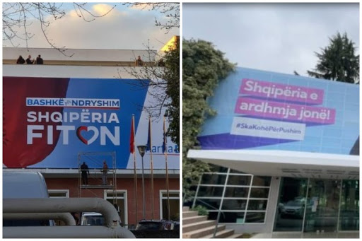 KQZ letër PS dhe PD: Hiqni banderolat dhe posterat nga godinat publike