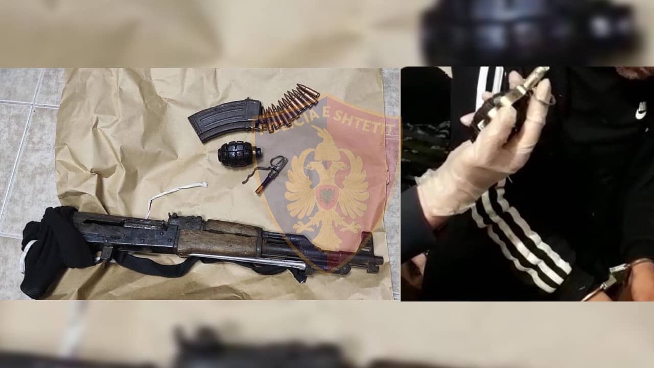 Policia i shkon për kontroll, 51-vjeçari i kërcënon me granatë në dorë (EMRI)