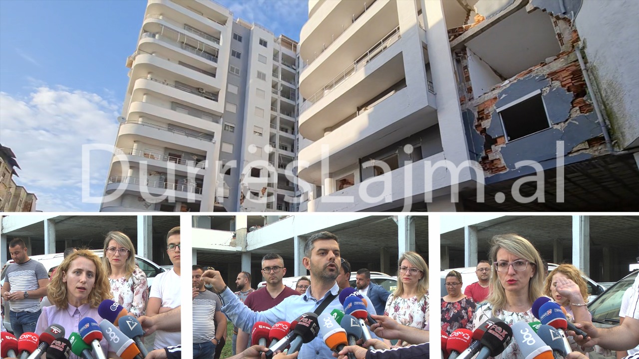 &#8220;S&#8217;durojmë dot më!&#8221; Banorët e kompleksit &#8220;Jedas&#8221; në Durrës në protestë: Tenderimi për pallatin ka dështuar, duam zgjidhje! (VIDEO)