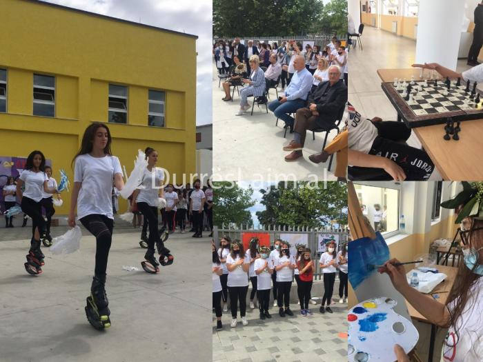 Dita Olimpike në shkollën “Hasan Koçi”/ Pas një viti të gjatë pandemie nxënësit i kthehen aktiviteteve masive (VIDEO)