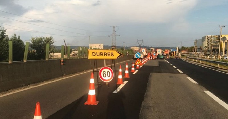 Nisin punimet në autostradën Tiranë-Durrës, ARRSH: Qarkullimi i mjeteve do të bëhet me një korsi