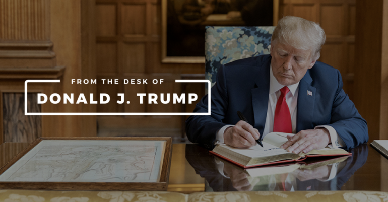 Trump rikthehet online, prezanton blogun e tij personal