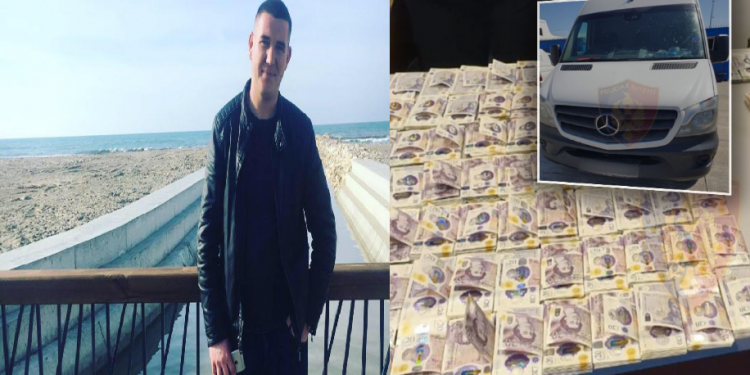 Gjykata e Durrësit lë në burg 21-vjeçarin Olsi Sefolli, iu gjetën në furgon 123 mijë paund