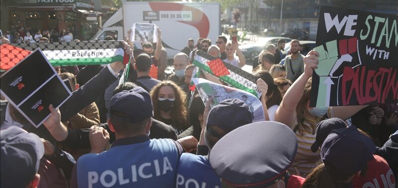 Nis procedimi penal për 15 personat që protestuan në mbrojtje të palestinezëve