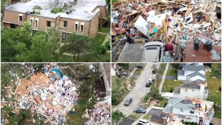 Pamjet nga droni, qindra shtëpi të shkatërruara, ja çfarë la pas tornado e fuqishme në SHBA (VIDEO)