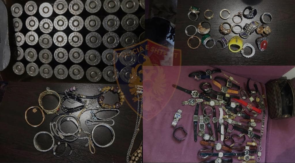 Prangoset “skifteri” nga Laçi, i gjenden në shtëpi dhjetëra ora, unaza e byzylykë