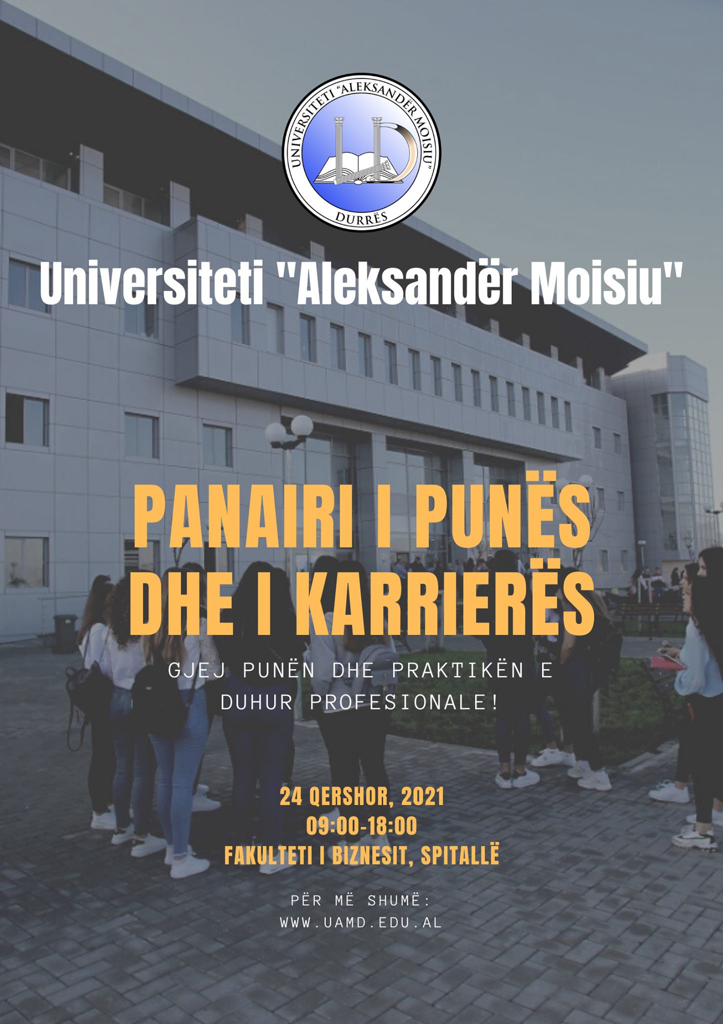 UAMD organizon “Panairin e Punës dhe të Karrierës”, ofrohen mundësi punësimi dhe praktika profesionale