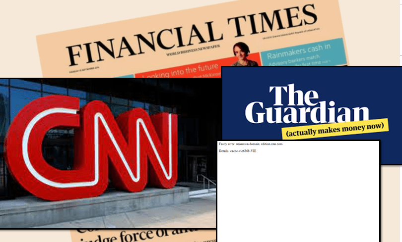 Faqet e mediave ndërkombëtare dalin jashtë funksionit